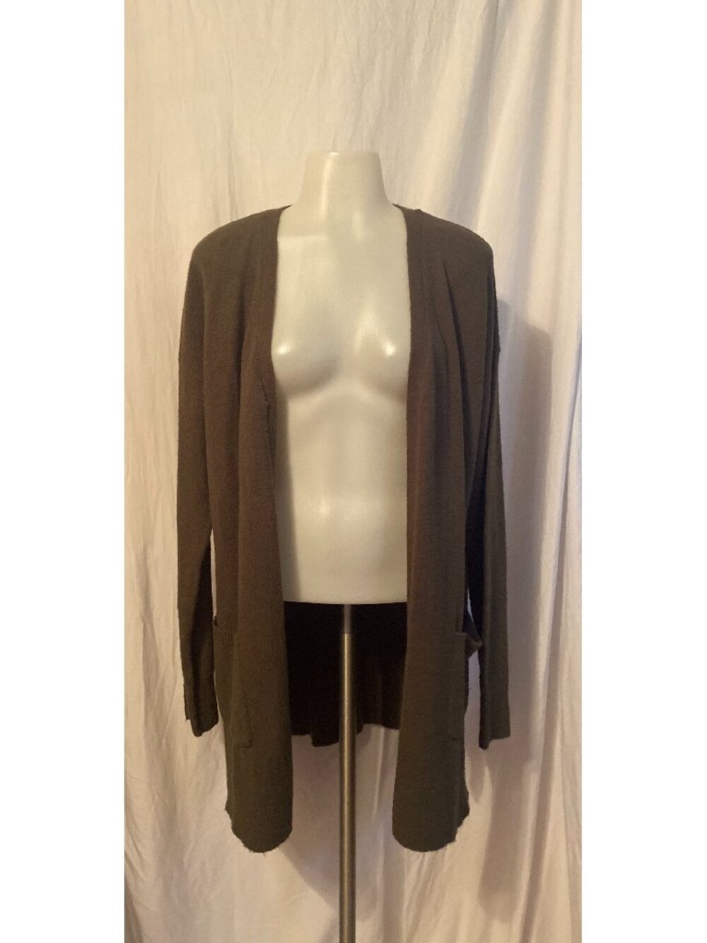 No Comment By Dex NWT Brown Long Open Front Cardigan